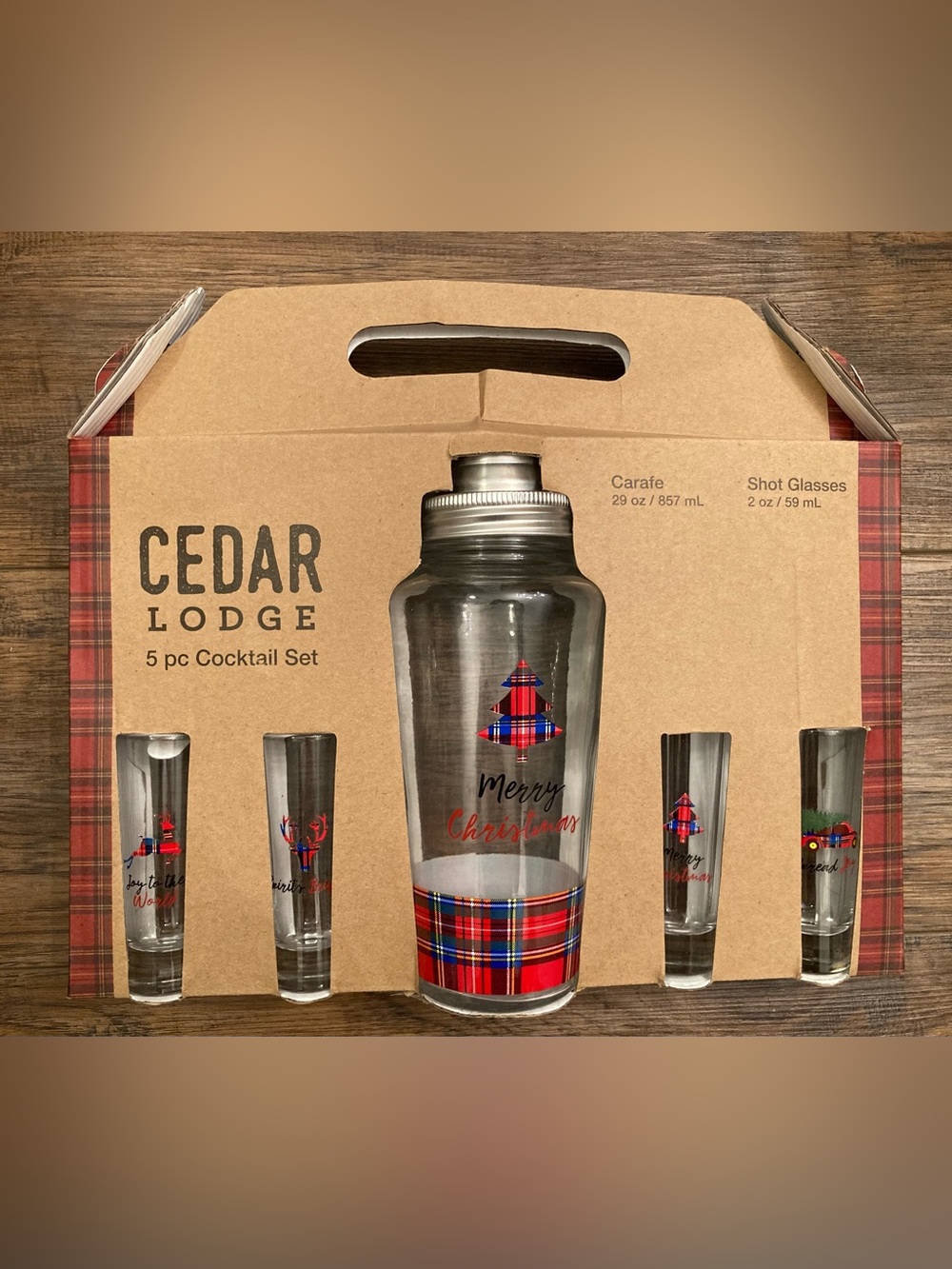 NWT Home Essentials 5 pc Glass Cocktail Set